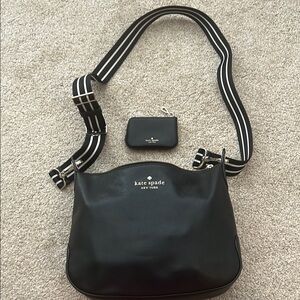 Kate Spade Black Crossbody Bag with Pouch EUC